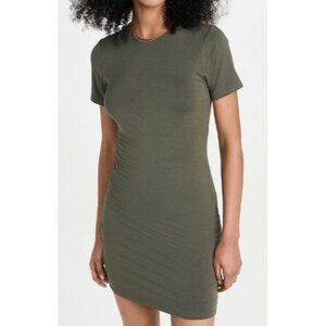 Good American Good Touch Tee Mini Dress Women Size 7 NWT Short Sleeve Lined